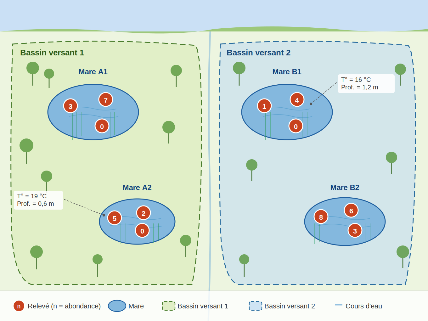 plan d'échantillonnage grenouille pour momdèle mixte