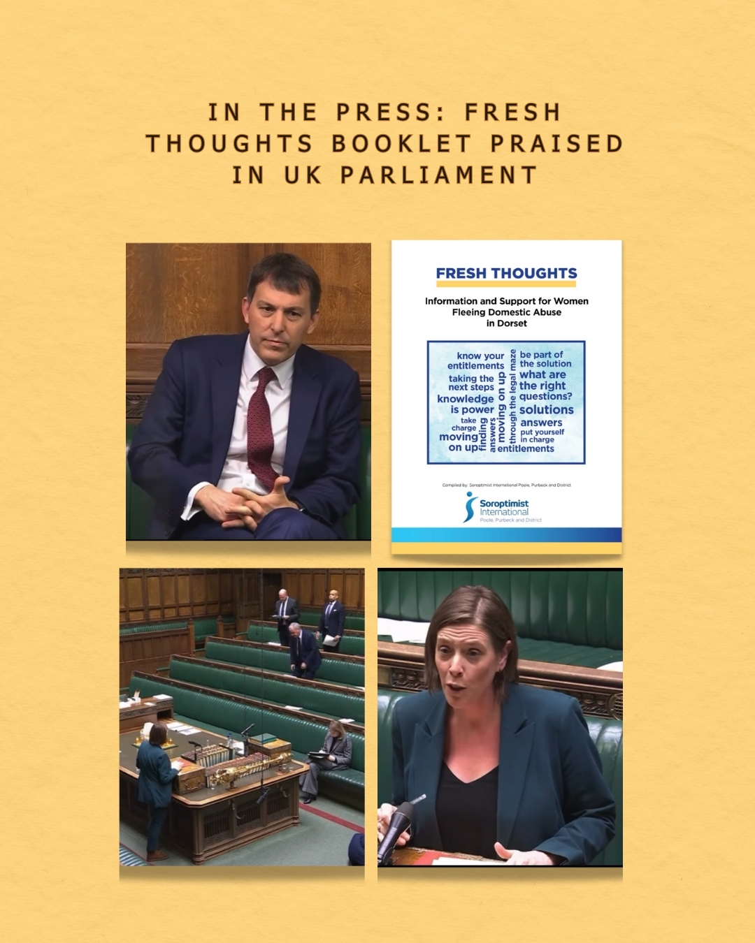 Fresh Thoughts Booklet Praised in UK Parliament