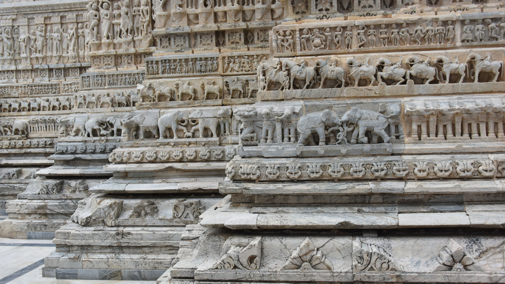 Jagdish Temple Base Reliefs, Old City, Udaipur