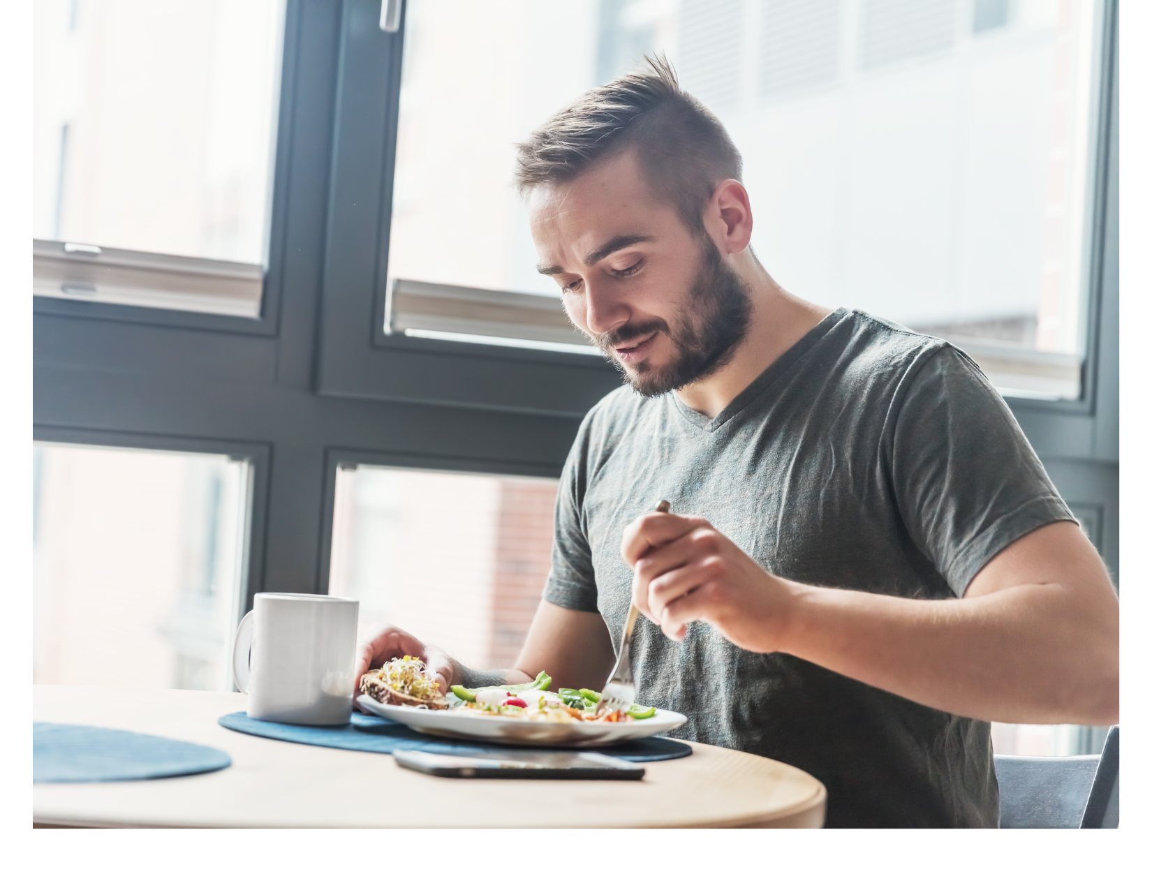 enjoy your meal in a relaxed mood