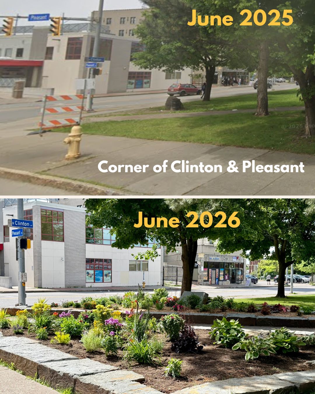 Clinton & Pleasant Before and After