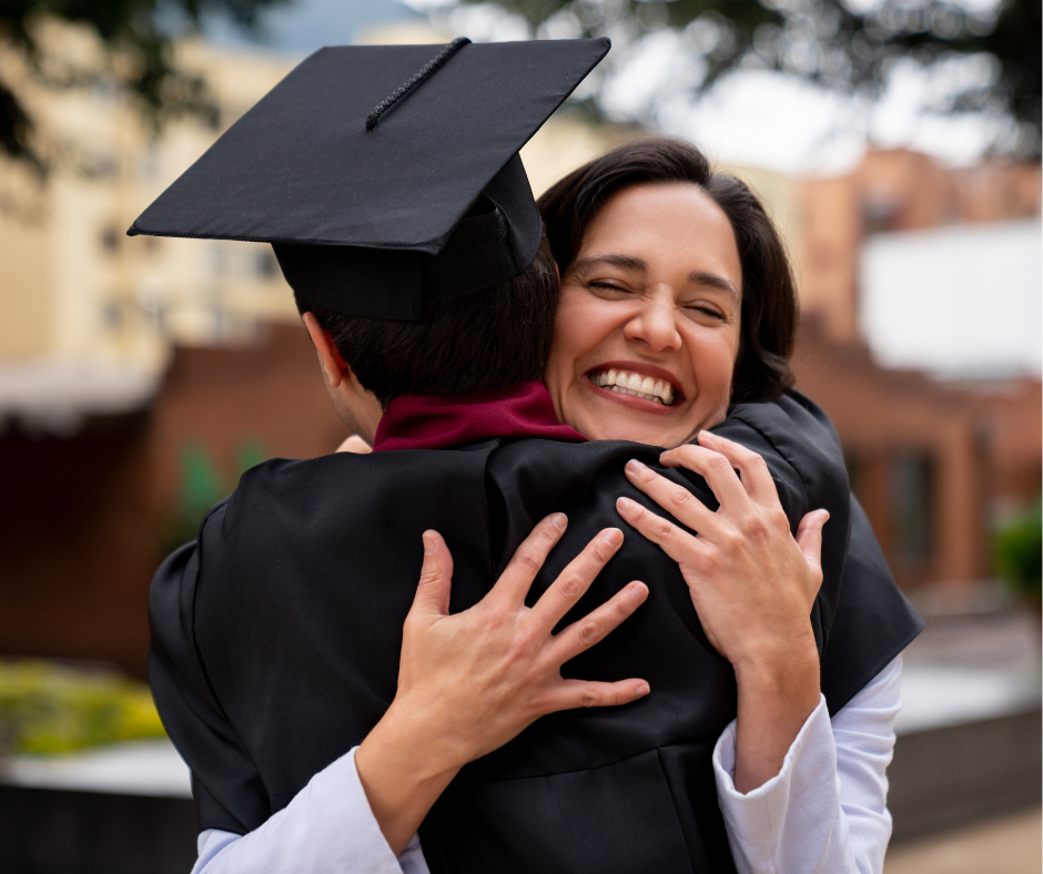 mother son graduation