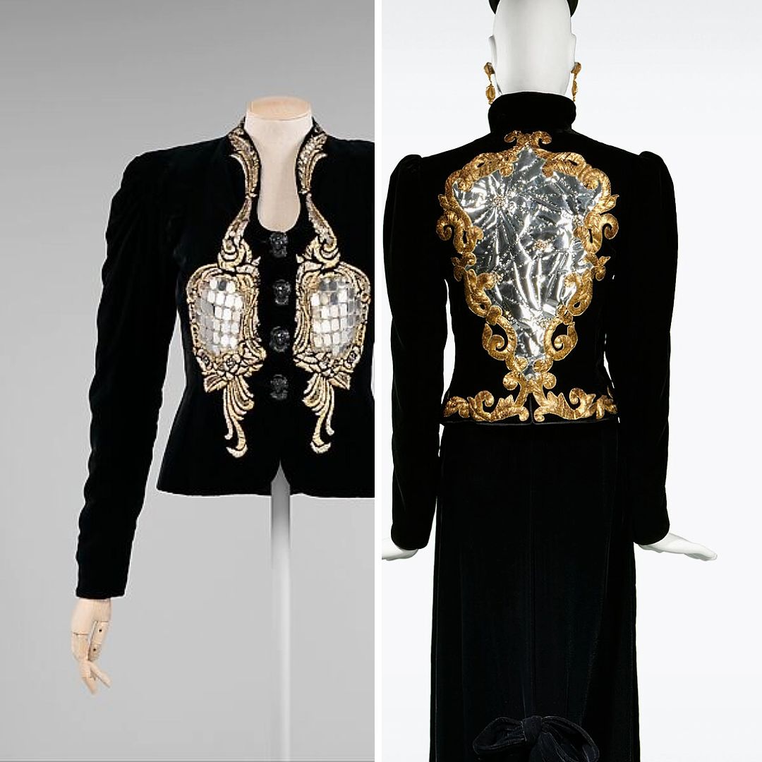 Broken Mirror Jackets: Schiaparelli 1930s & YSL 1978
