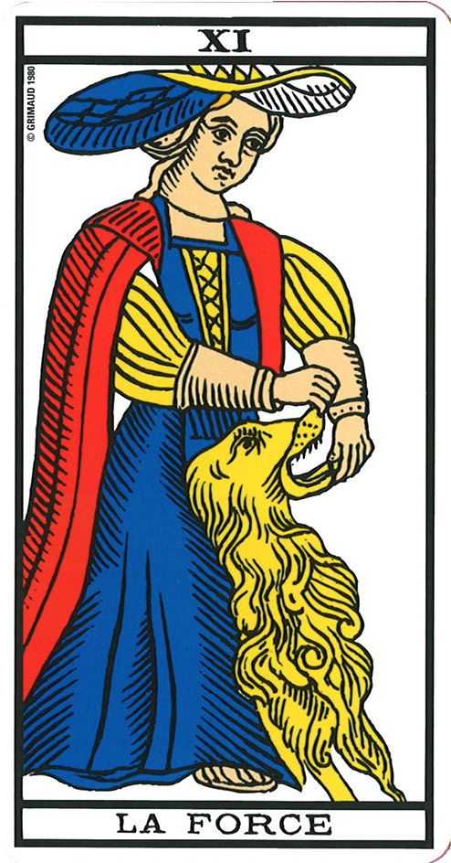 La carte de la Force dans le Tarot 