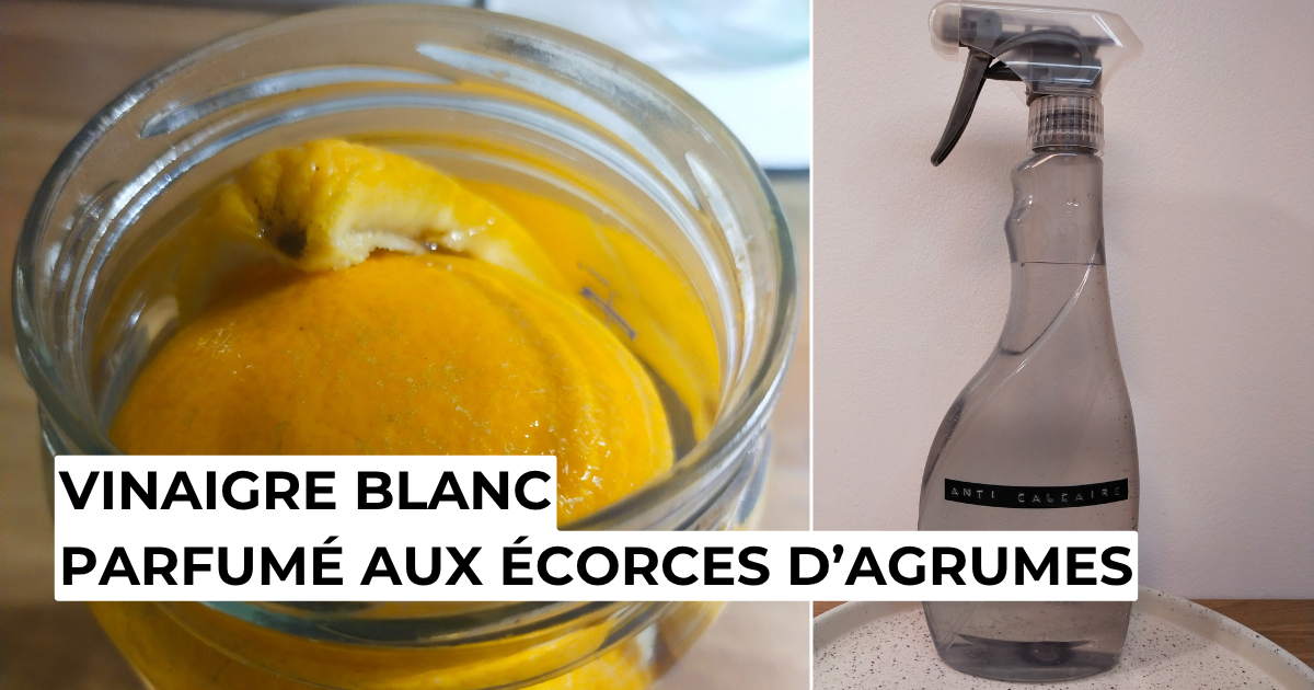 Vinaigre blanc parfumé aux agrumes