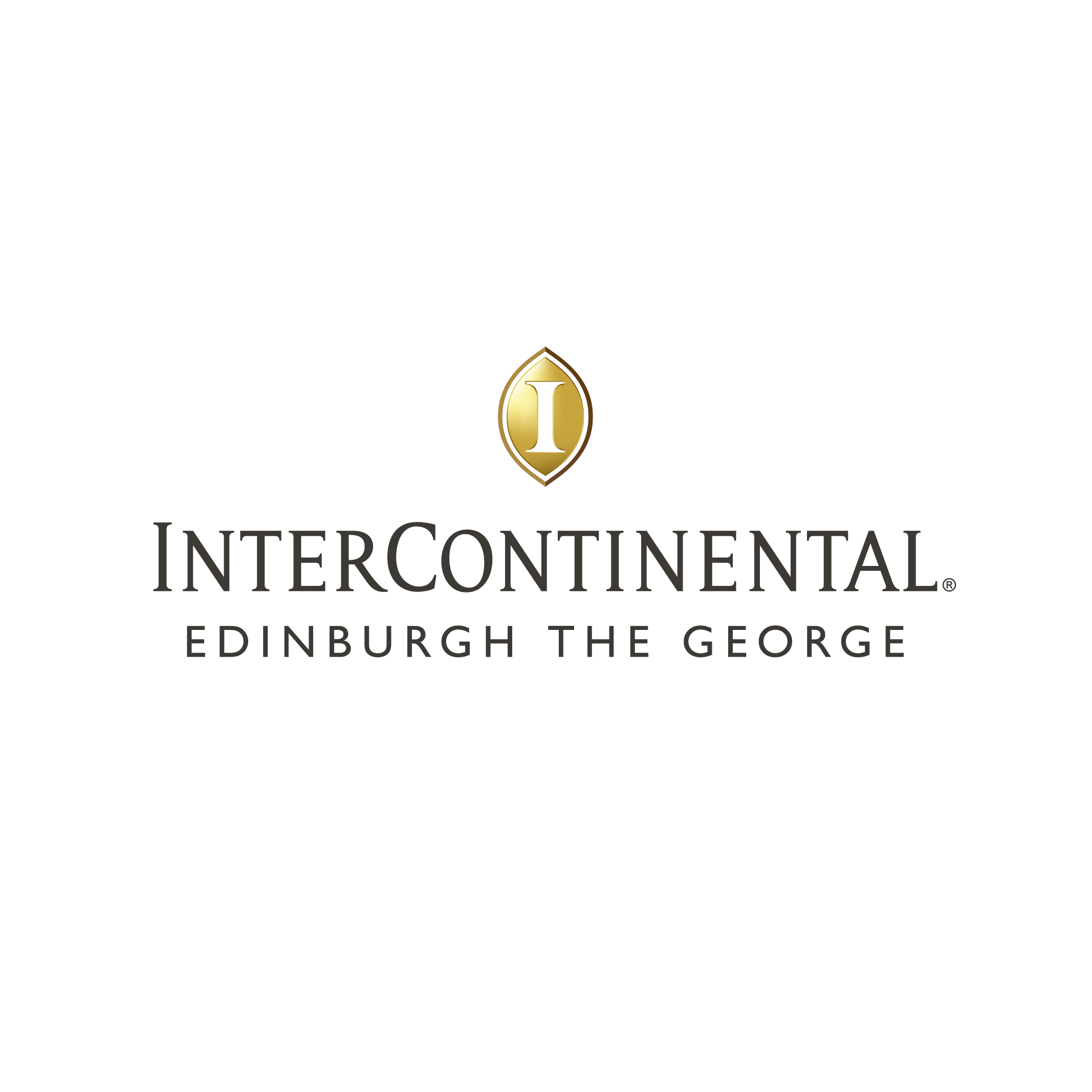 InterContinental Edinburgh The George logo, with a gold emblem above the hotel name.