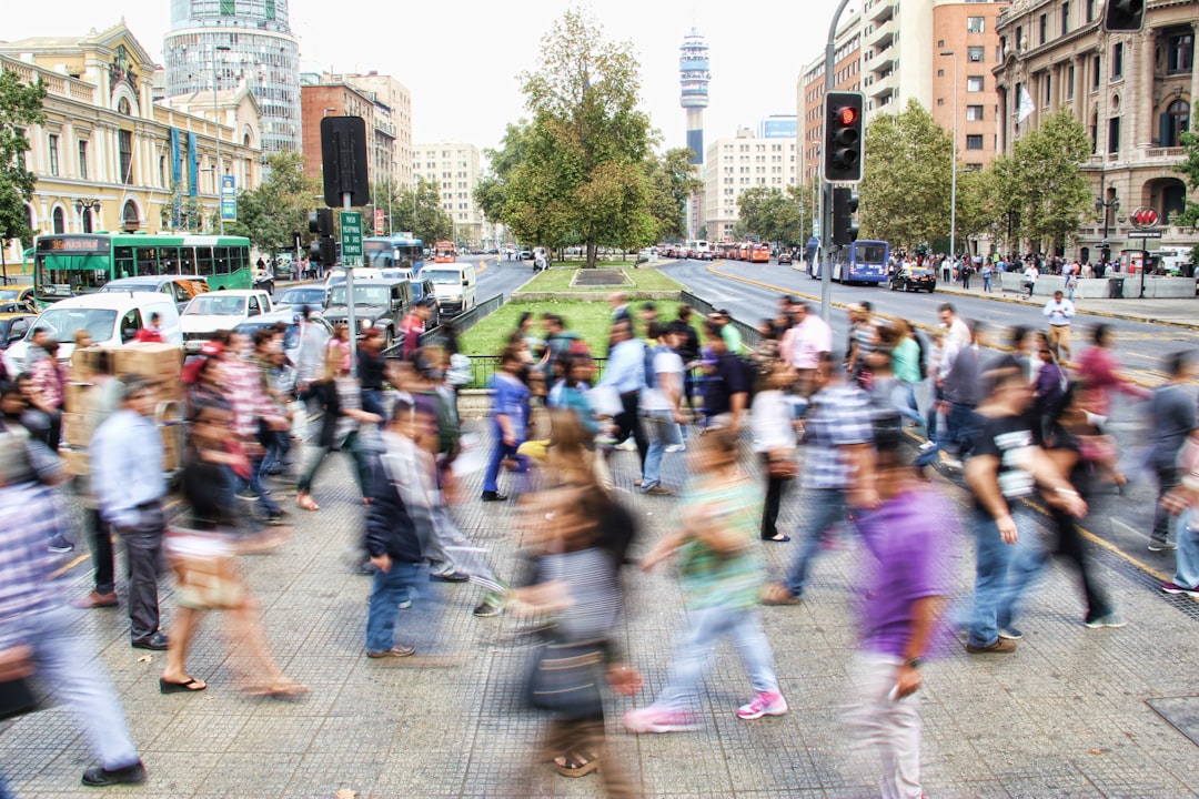 Crosswalk in long-exposure