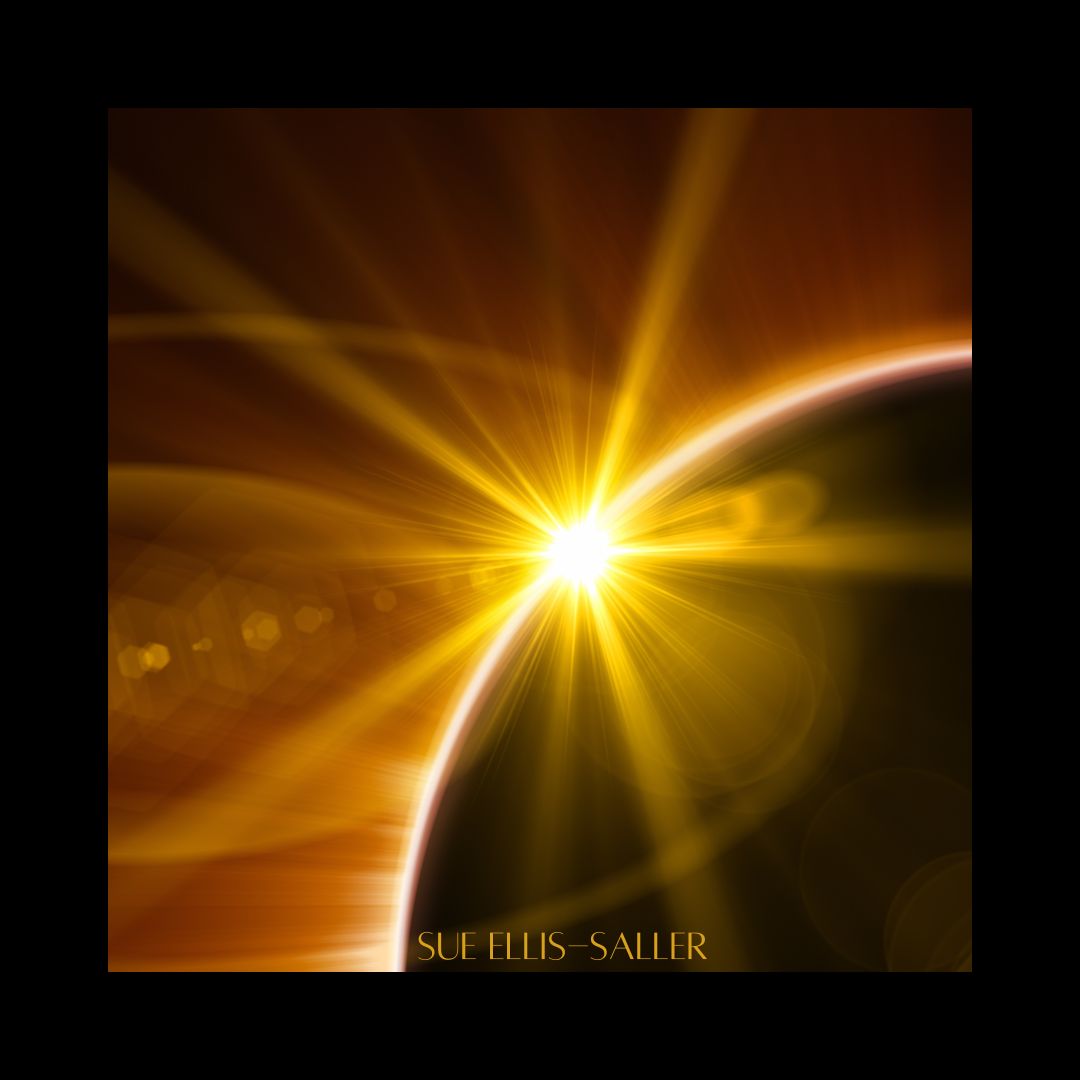 picture of total eclipse with solar flares