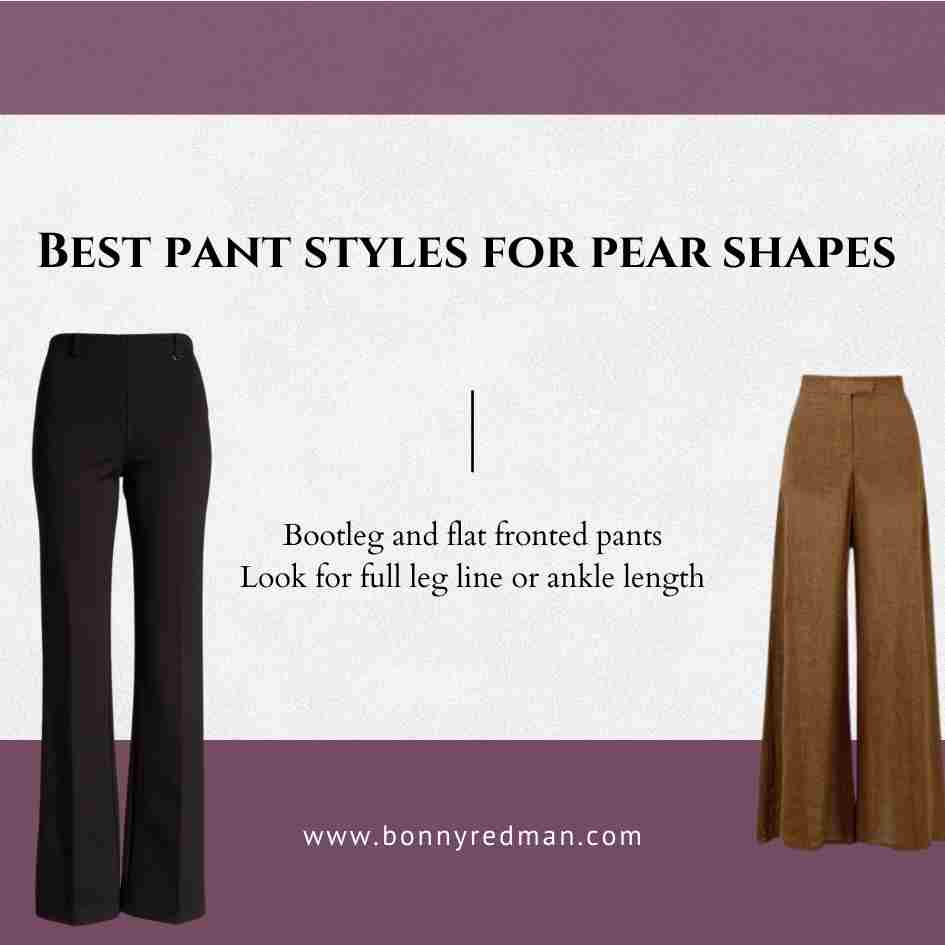 Pants for pear shaped body best sale