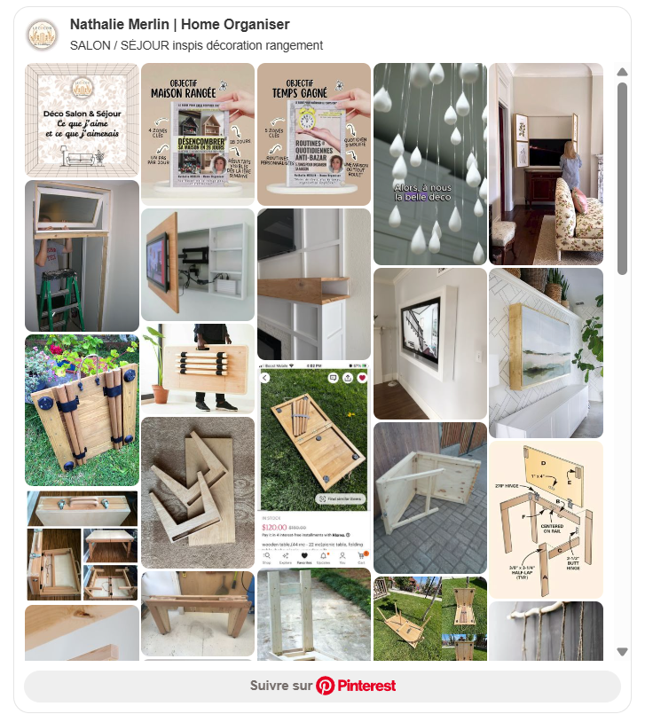 Pinterest Salon Séjour inspirations décoration rangement