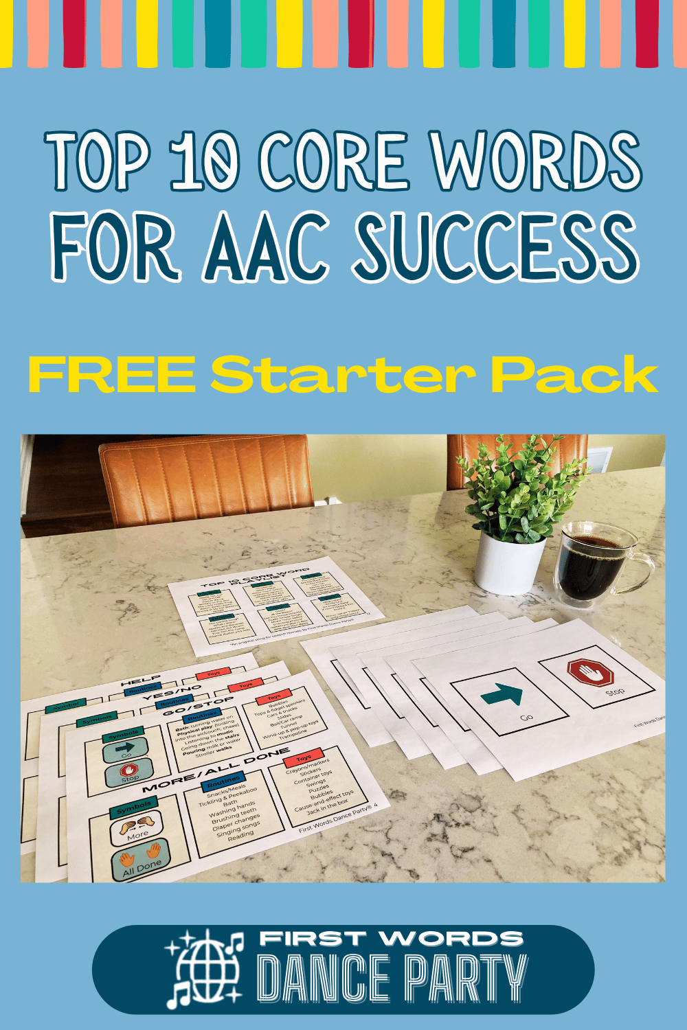 A free core boards aac starter pack for beginner AAC users.