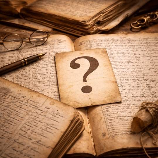 difficultés de recherche transgénérationnelle avec documents anciens et point d’interrogation sur des archives familiales