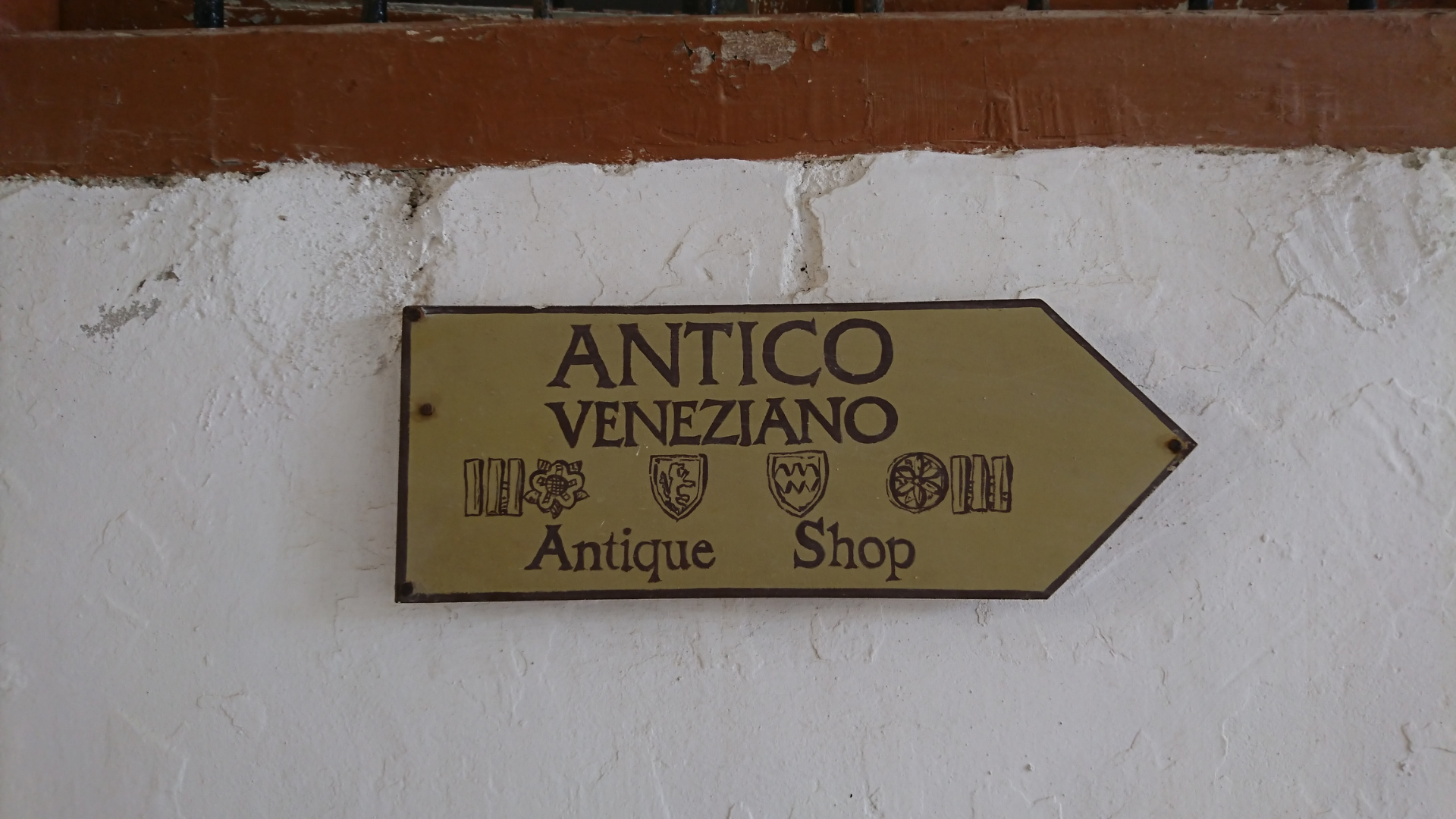 Antique Shop Sign in Chóra Old Town Náxos