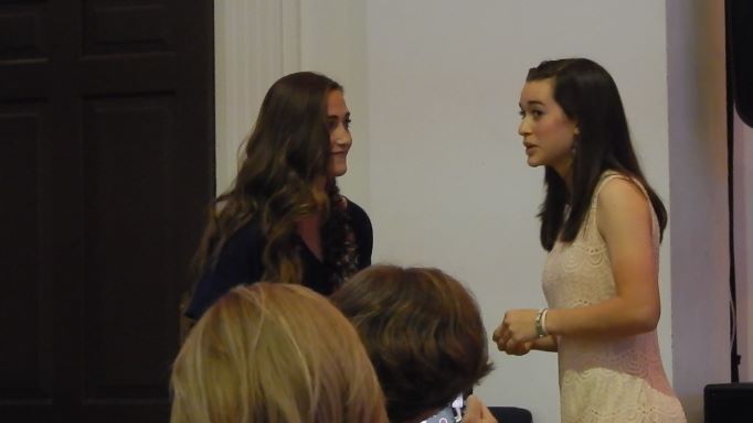 High School students acting out great literature at graduation ceremony - homeschooldrama.com