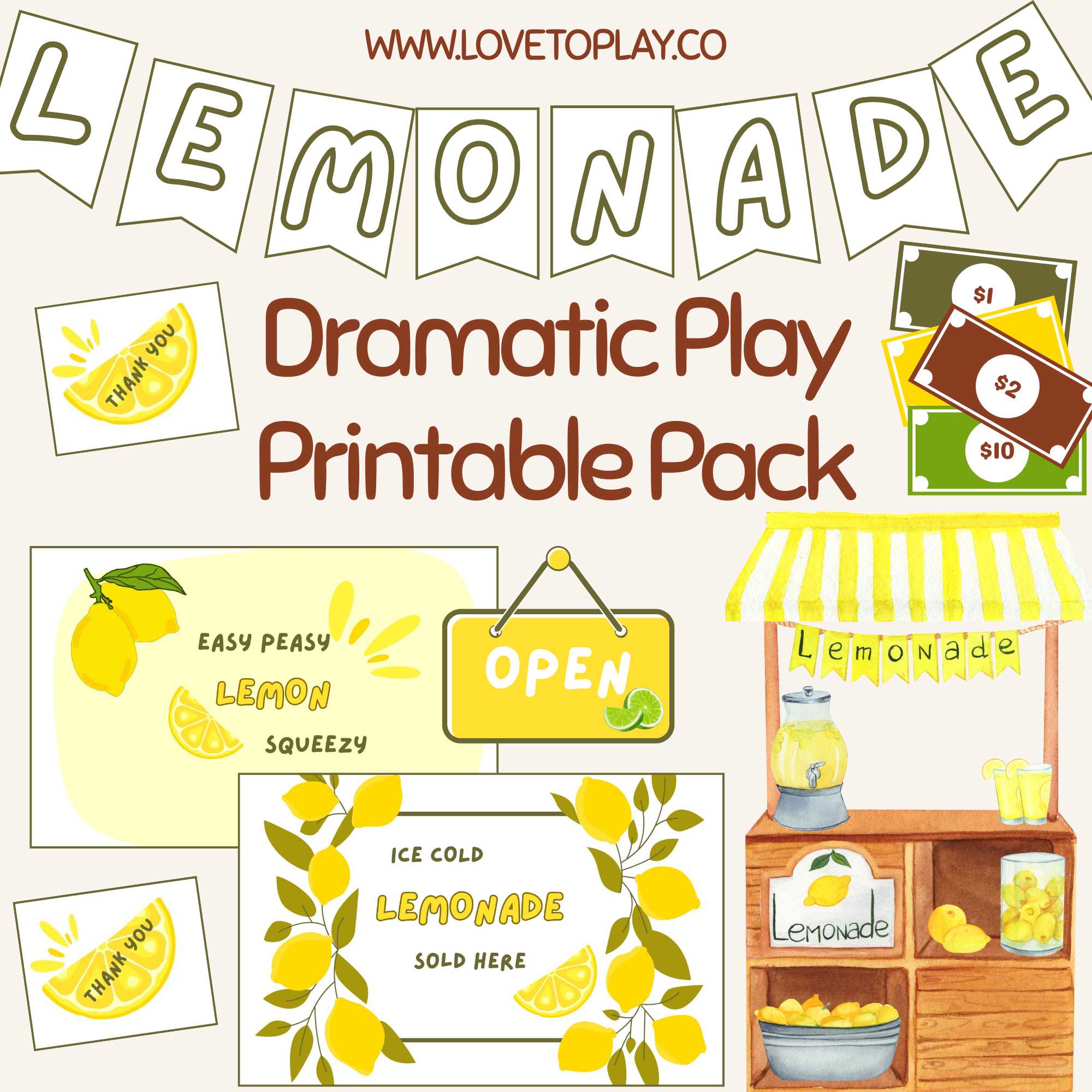 lemonade stand dramatic play center