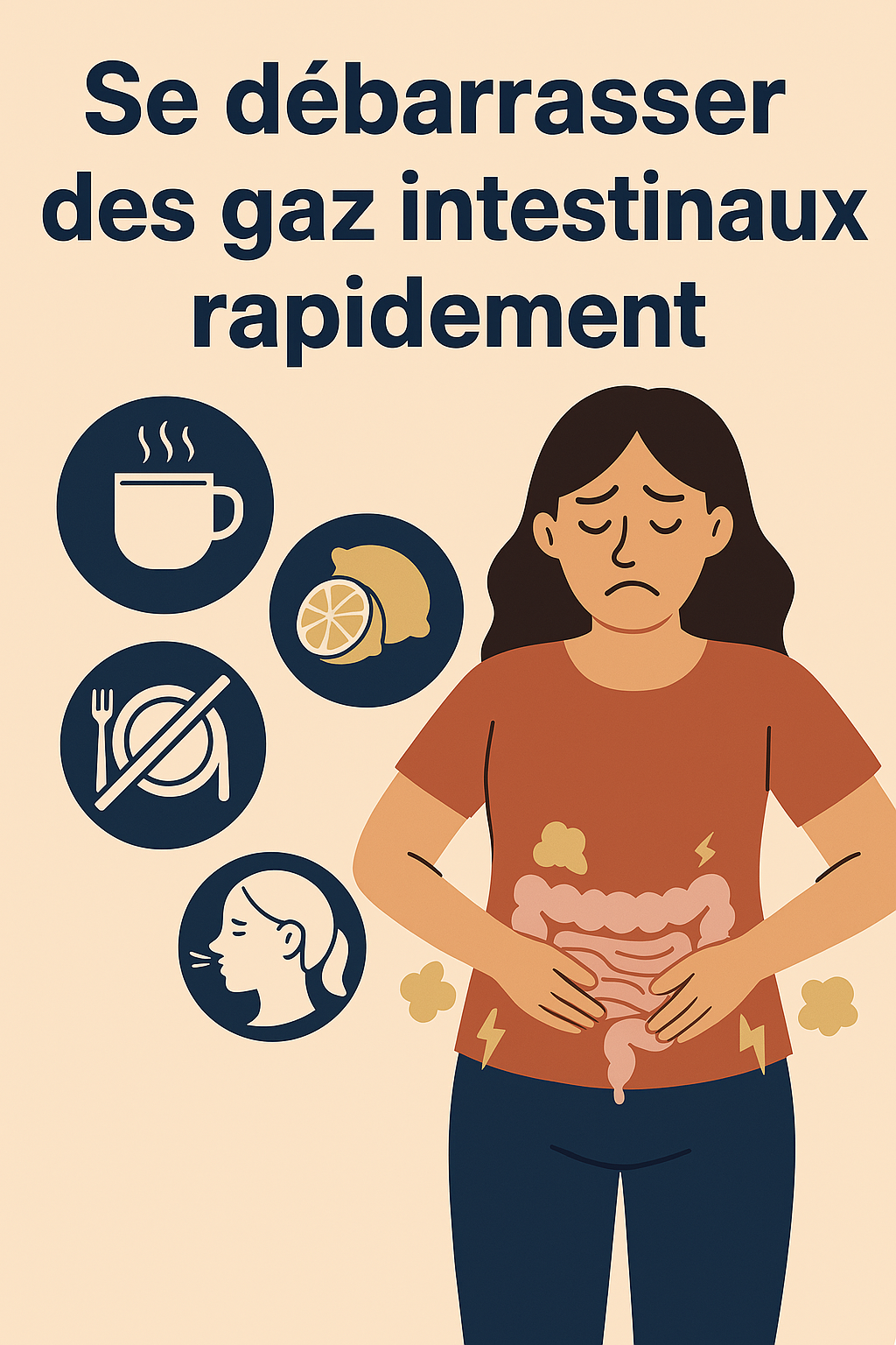 Se débarrasser des gaz intestinaux rapidement 