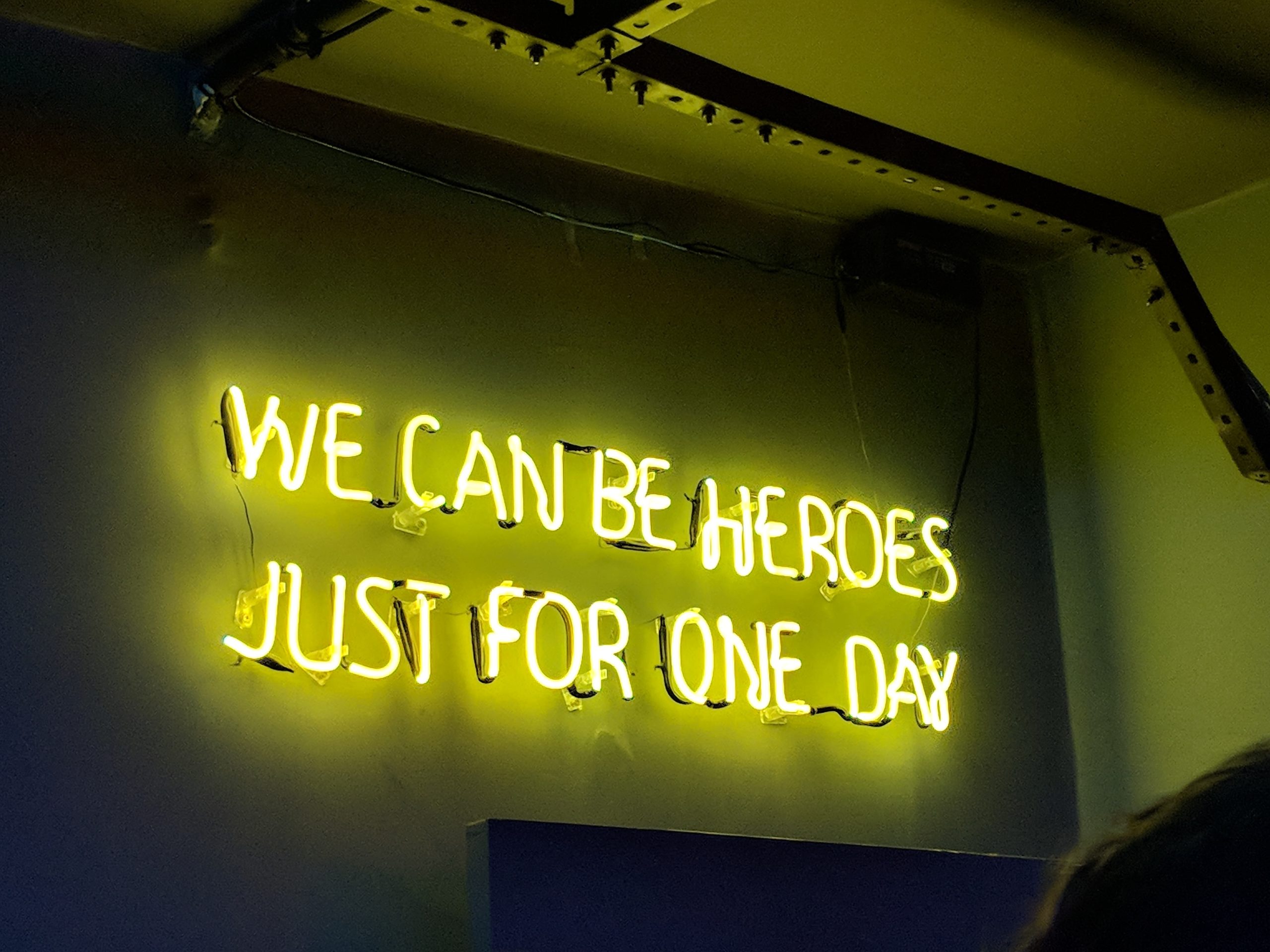 we can be heroes just for one day
