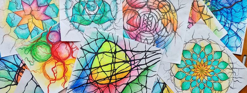 Neurographica and Neurographic Art drawings