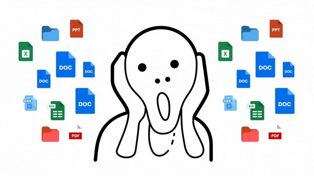 Informations dispersées dans des fichiers séparés