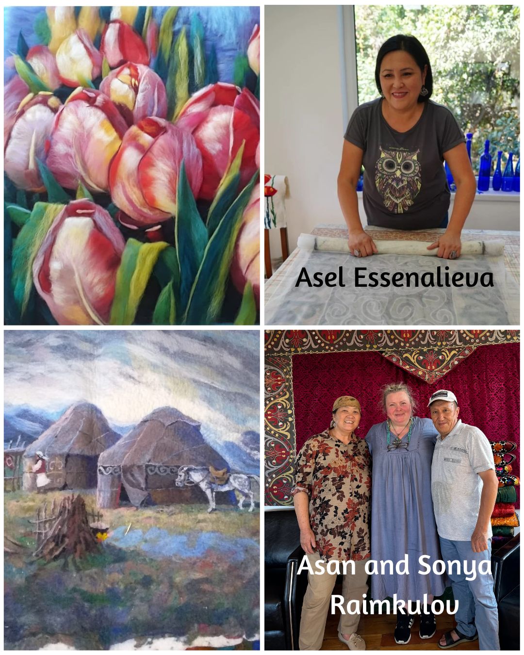 Asel Essenalieva and Asan and Sonya Raimkulov