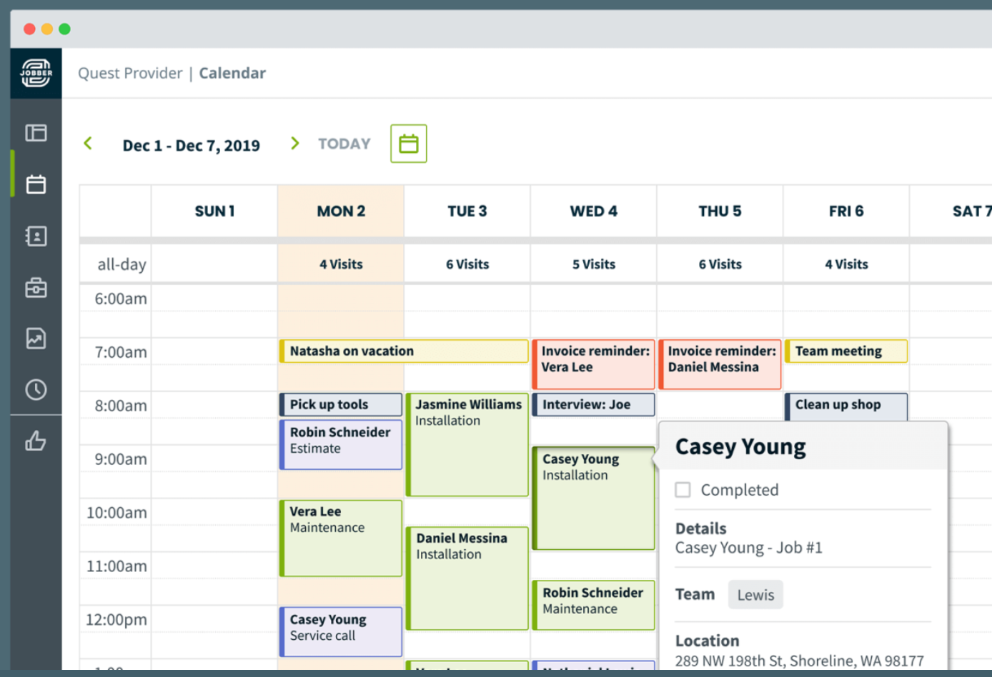 Jobber Scheduling 2024