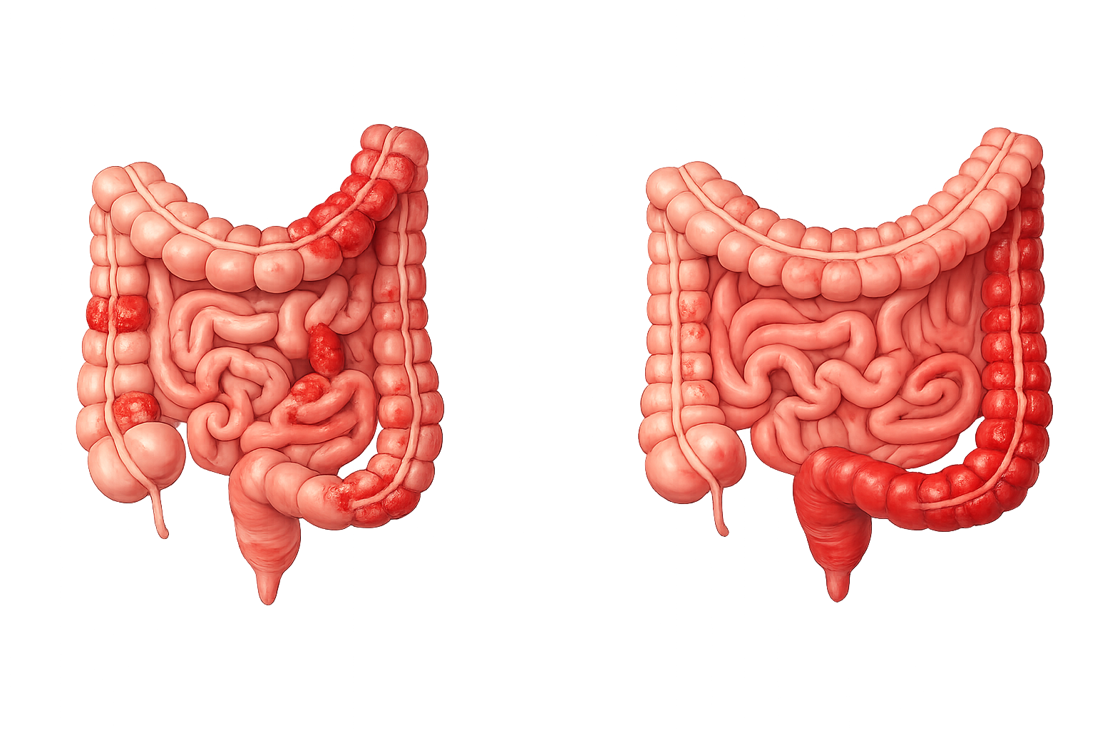 différence crohn et rectocolite