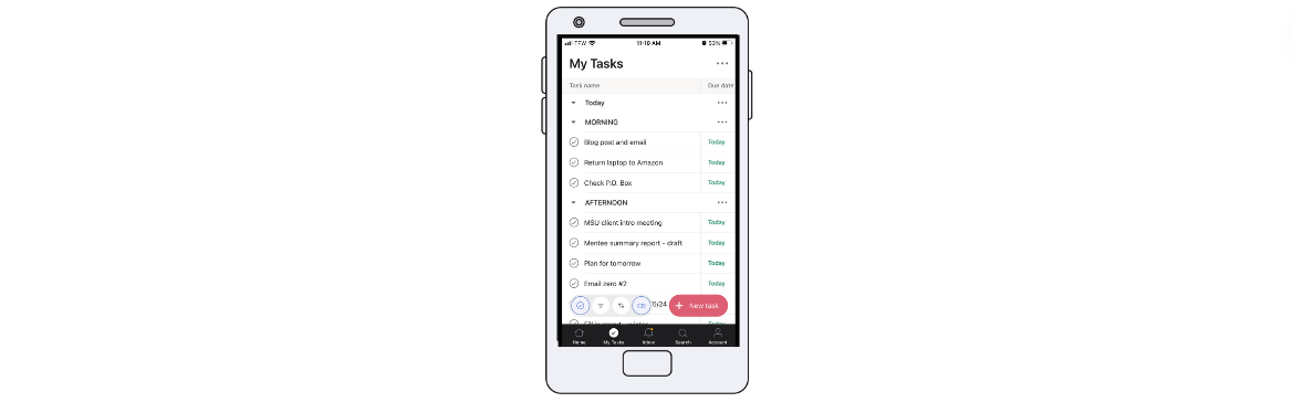 Asana screenshot