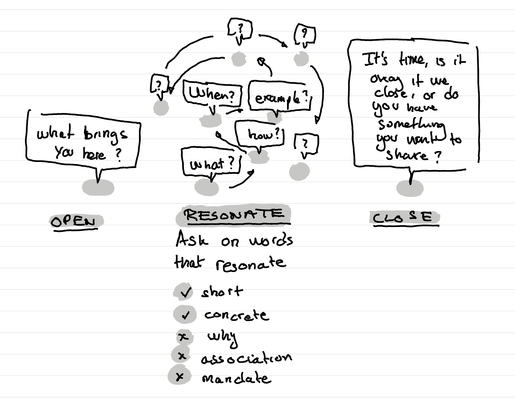 overview of an idiolectical coaching process