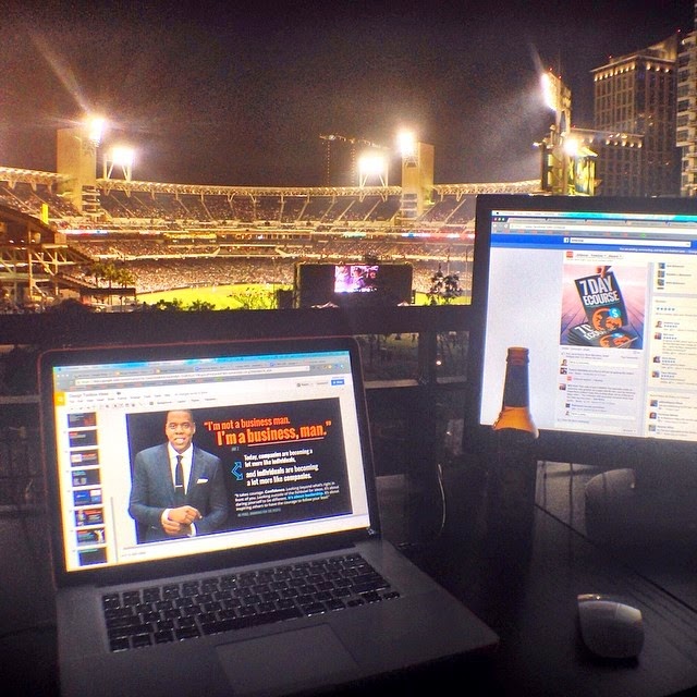 Ballpark views from my office in 2014