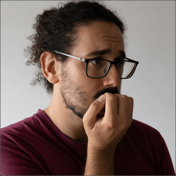Personne angoissée face au tri