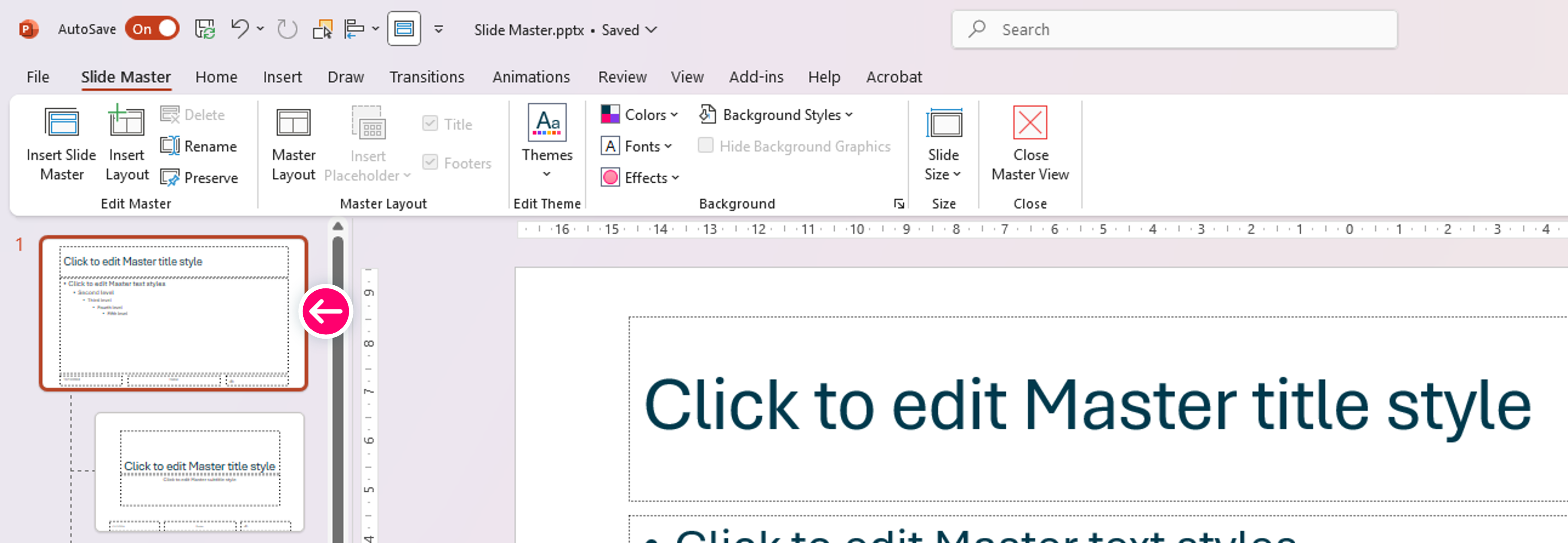 Master Slide in PowerPoint