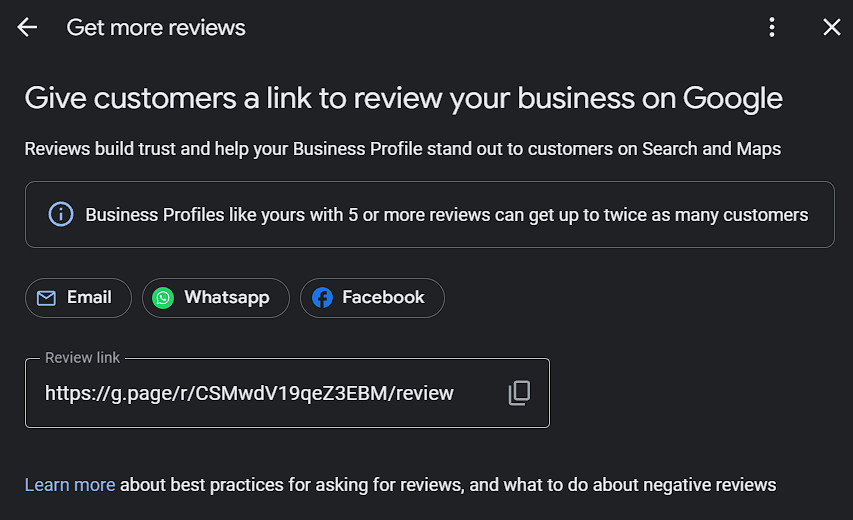 Google Review Link