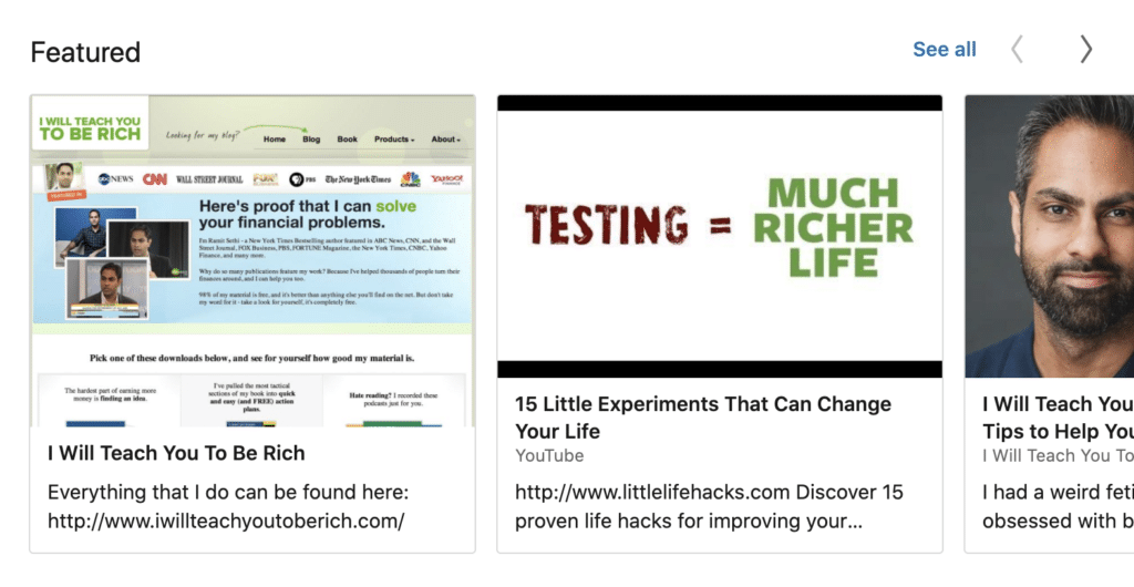 LinkedIn Profile Tips - Showcase Your Work Directly on LinkedIn