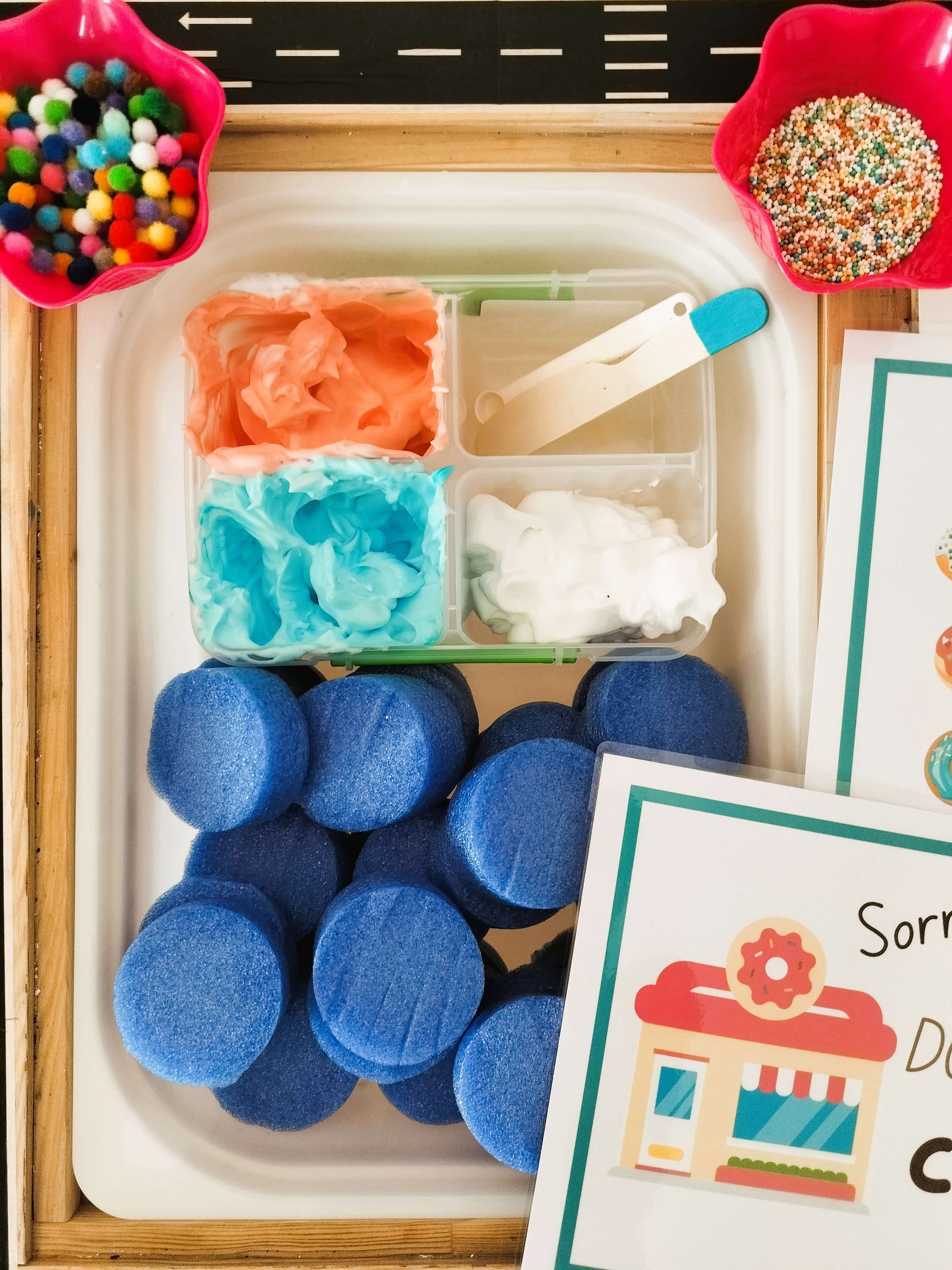 donut making pretend play