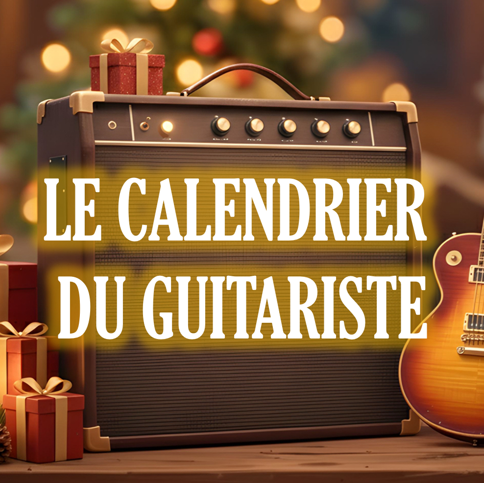 Calendrier De L'Avent 2025 Pour Guitariste - 24 Médiators + étui En Cuir Et Boîte Métal