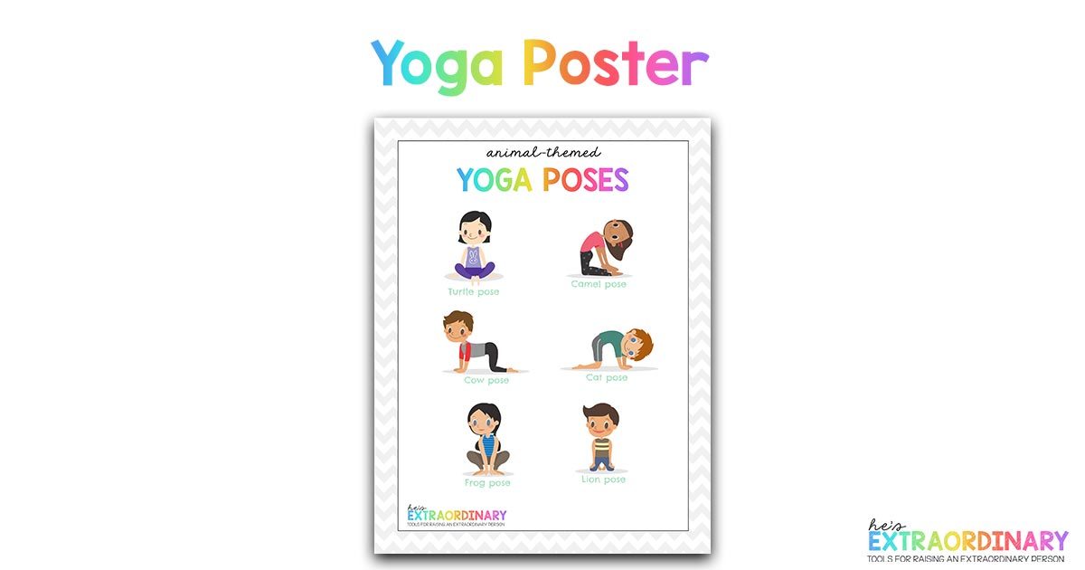 Kids Yoga Pose Cards for Flash Cards Printable Yoga Pose Cards Pdf Free