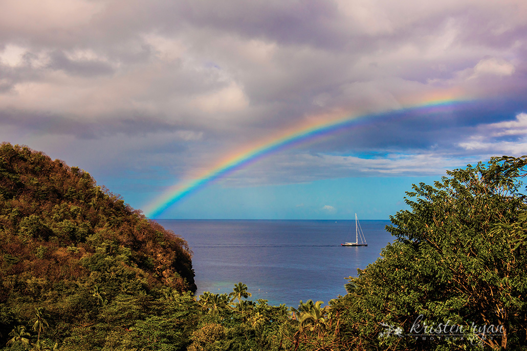 Landscape photography of a Rainbow