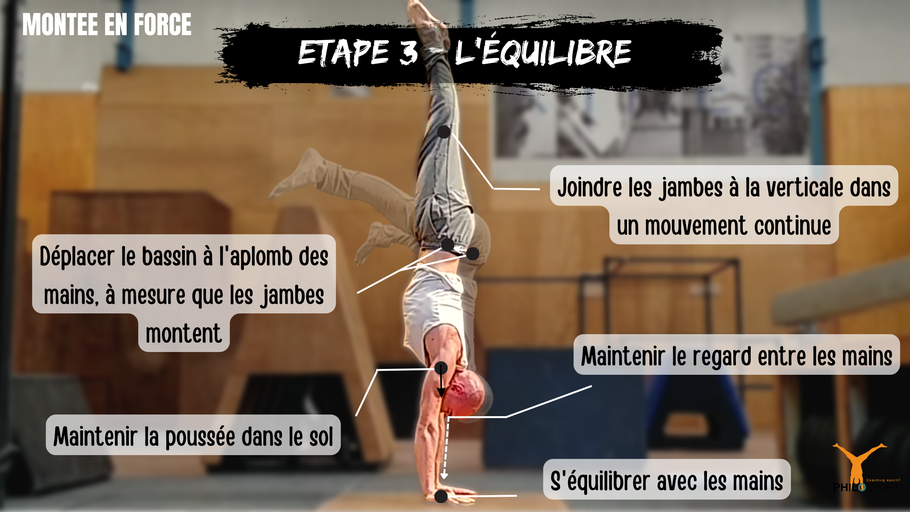 Garder l'équilibre lors de la montée en force - handstand