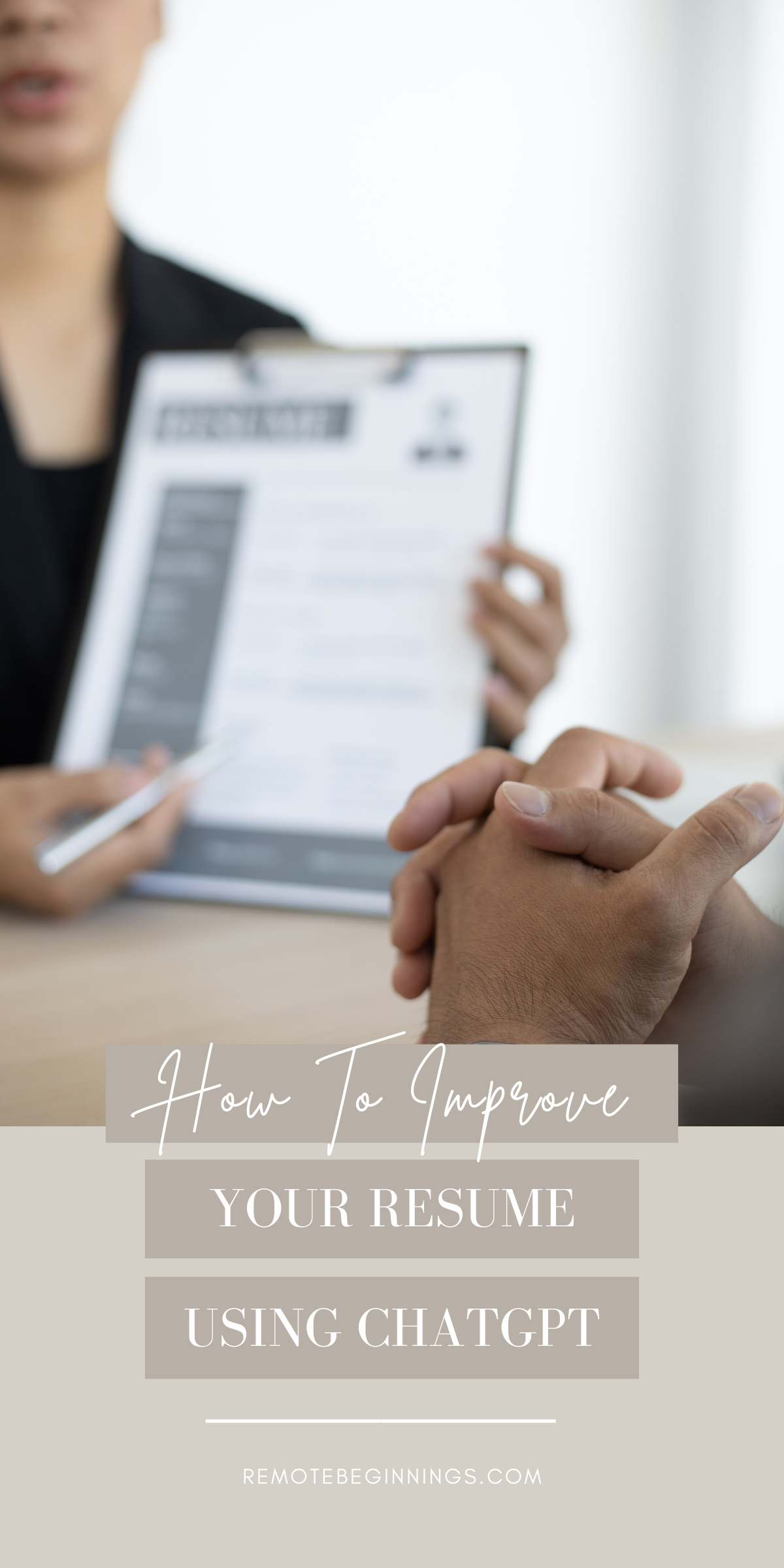 How to Improve My Resume Using ChatGPT