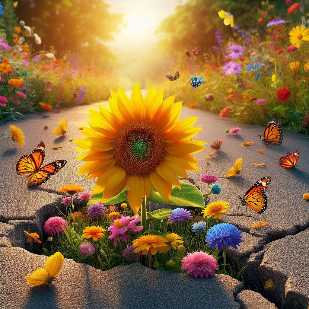 Le béton s'est fissuré