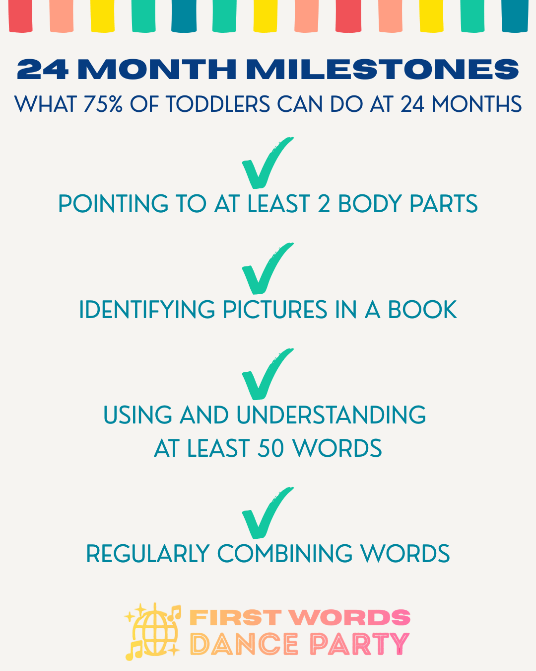 Milestones at 24 months for a toddler not talking at 2.