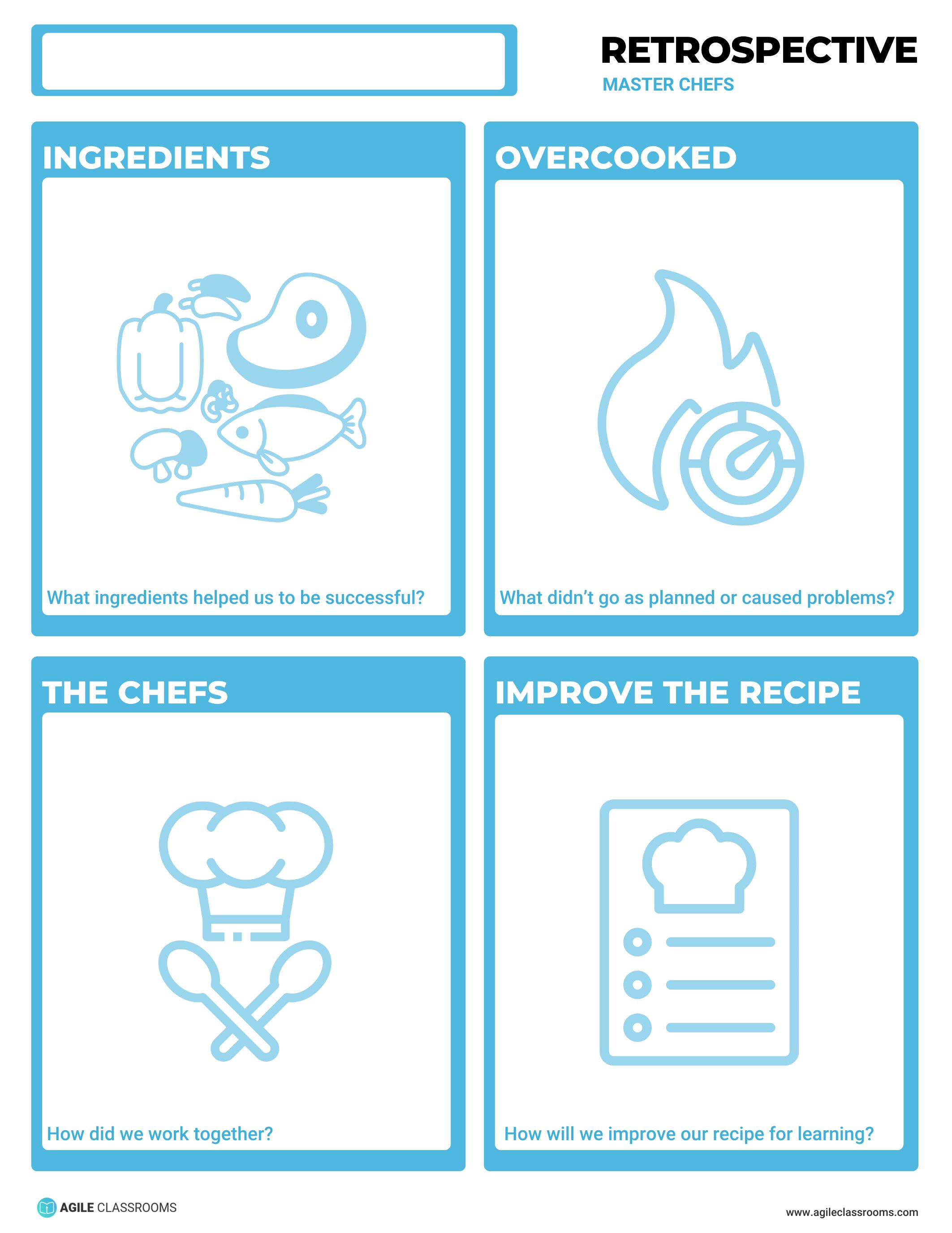Master Chefs retrospective template