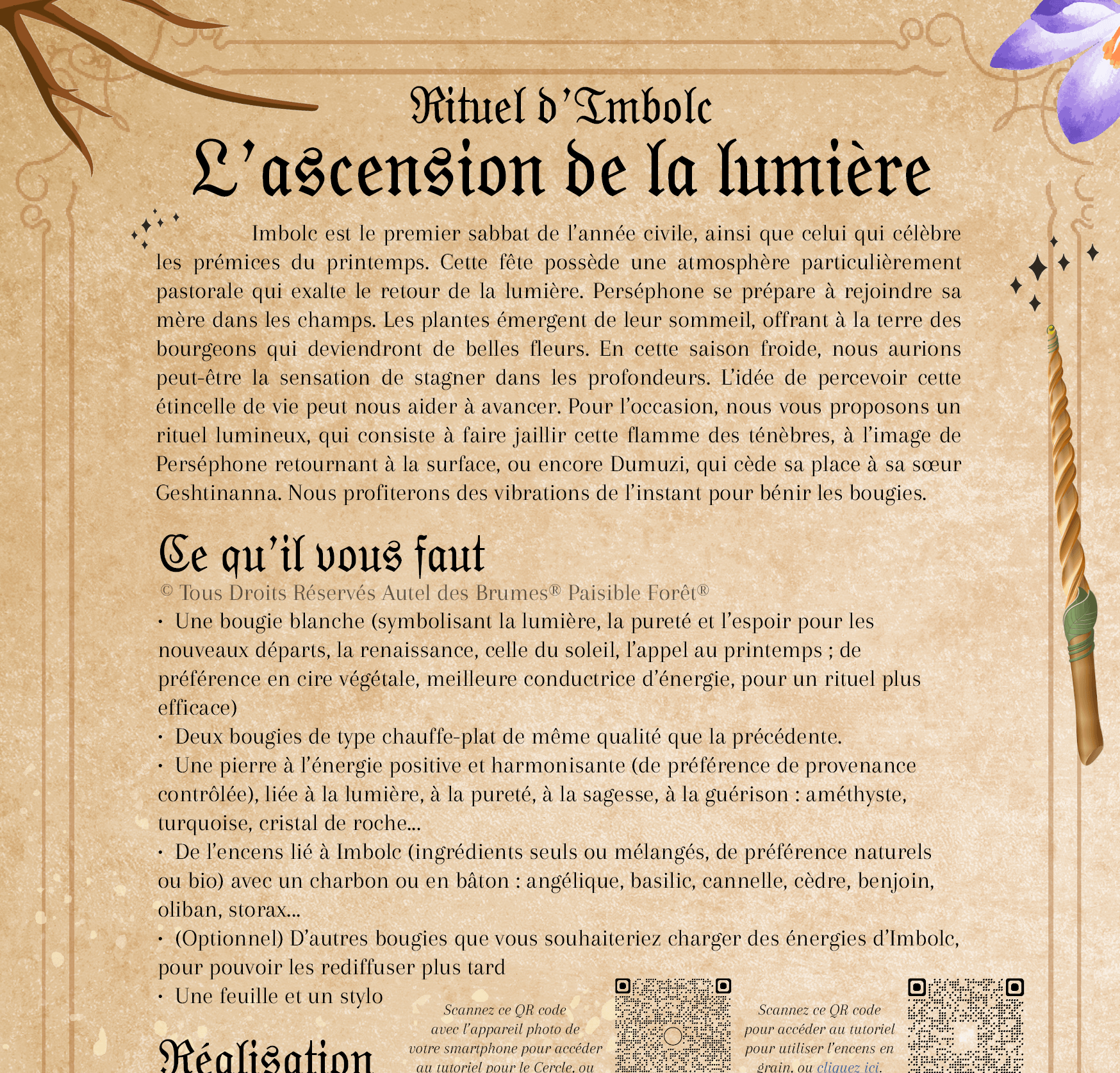 Extrait Rituel Imbolc