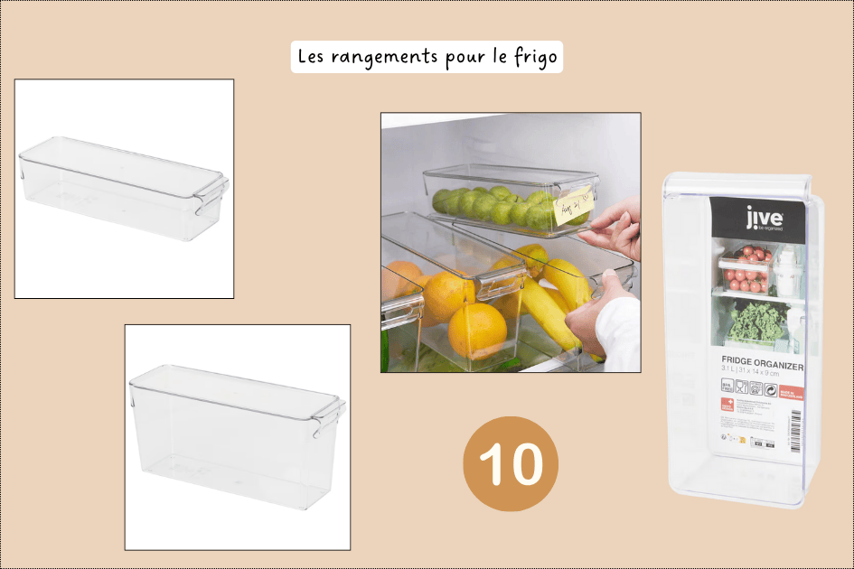 Les rangements pour le frigo