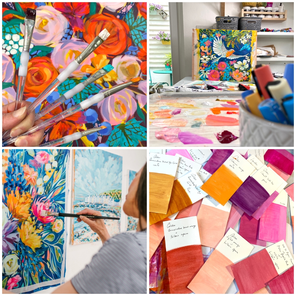 building a daily painting practice swatches supplies accessible