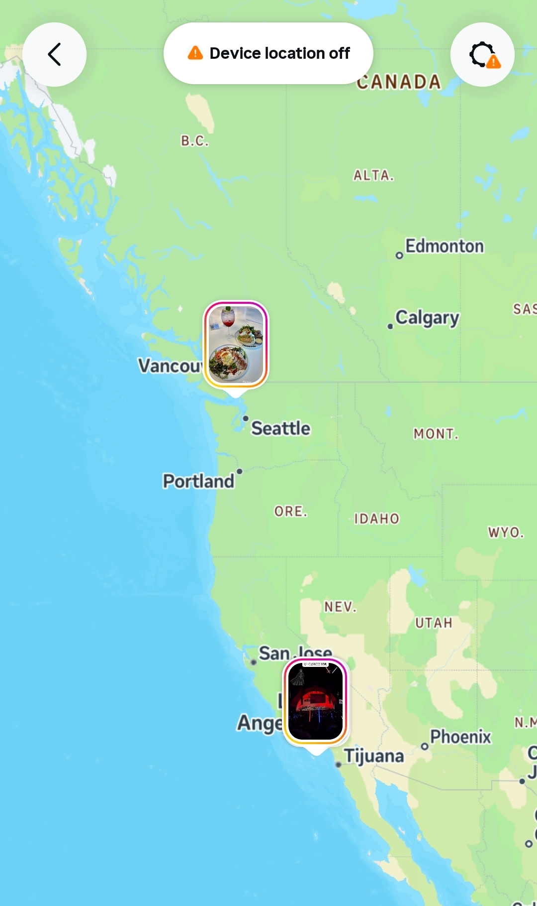 Example of IG map live