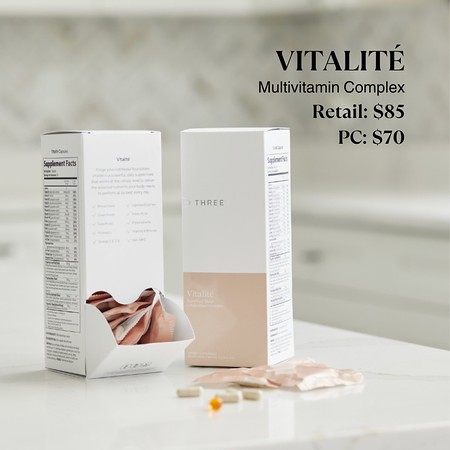Three Vitalité Multivitamin Complex – Retail $85, Preferred Customer $70 with Brand Ambassador SmartShip option.