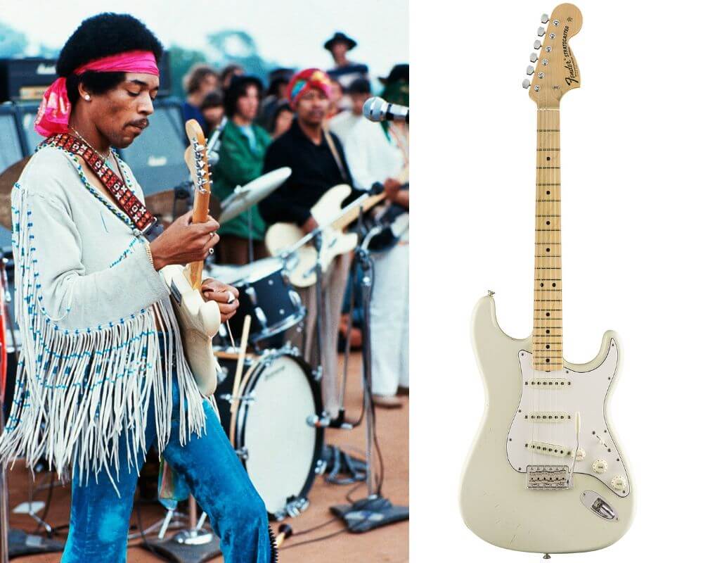 Les guitares préférées des rockstars - La Fender Stratocaster de Jimi Hendrix