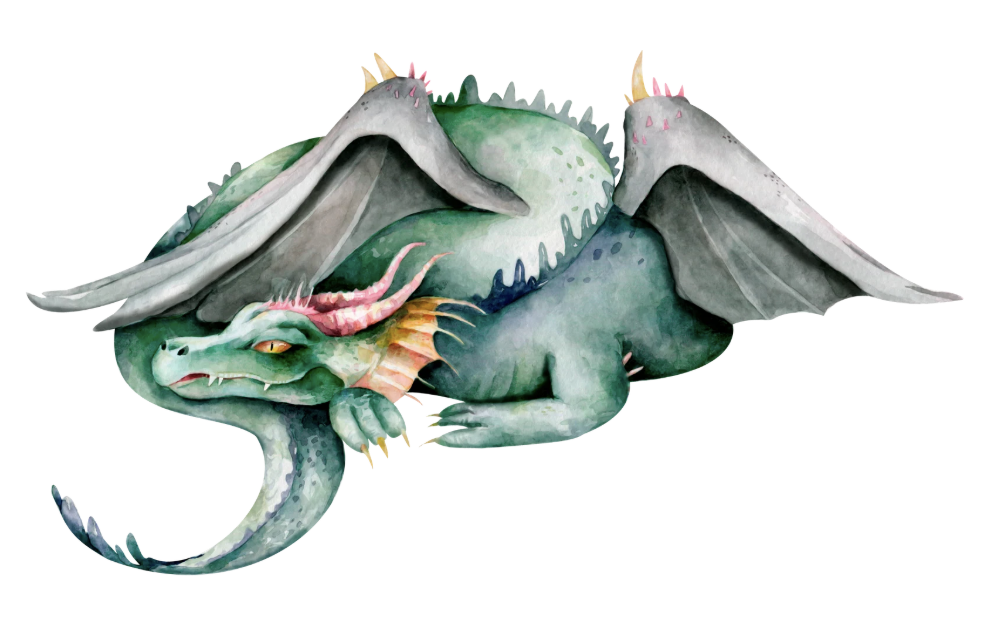 Dragon vert, symbole du printemps et de l'élément Bois en médecine traditionnelle chinoise, associé au foie, à l'élan créateur et au renouveau.