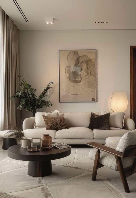photo of a living room, simple and clean decor